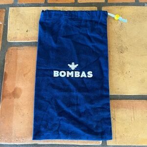 Bombas Navy Blue Drawstring Pouch with Logo (slippers not included)